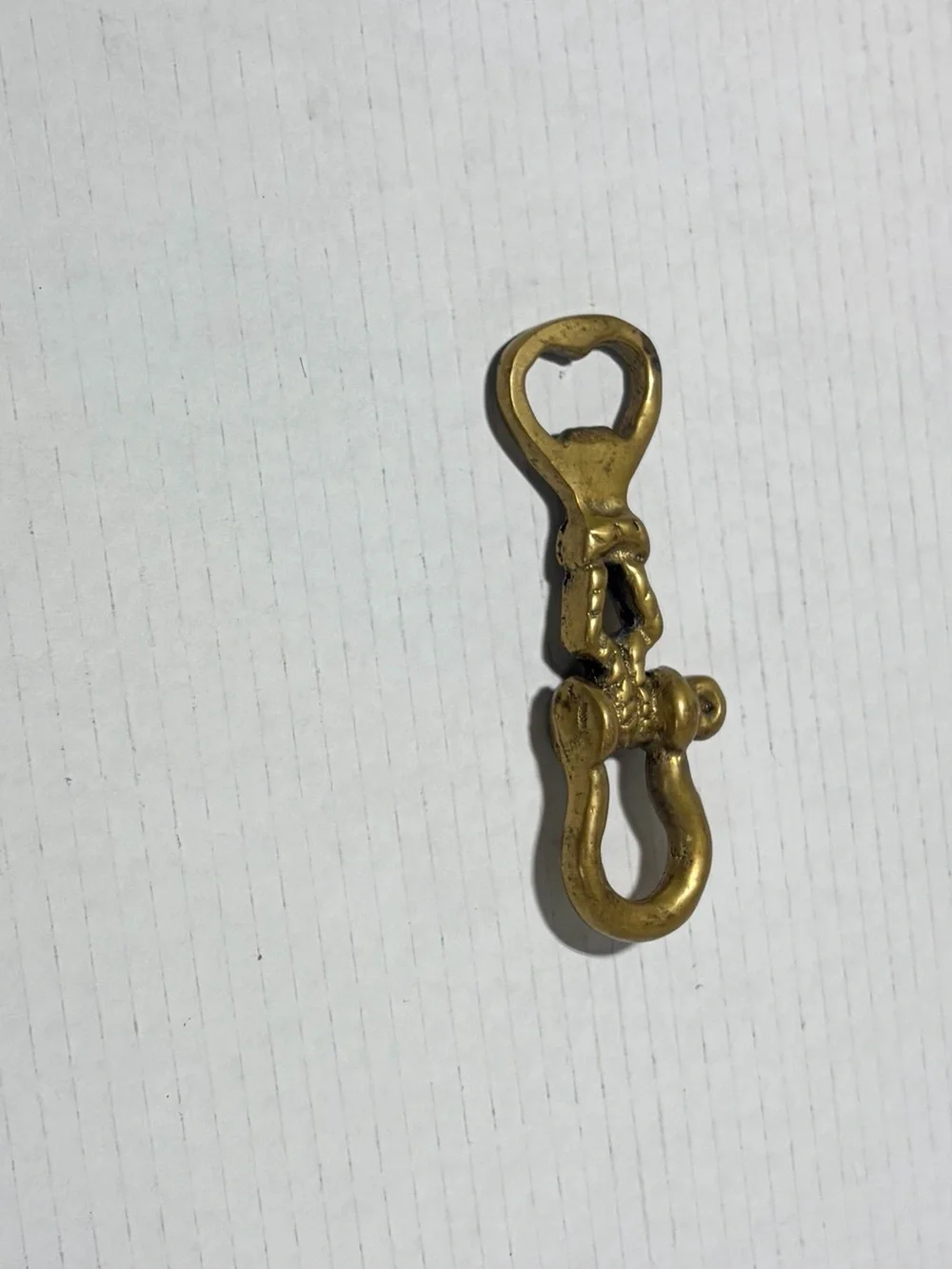 Vintage Solid Brass Nautical Bottle Opener